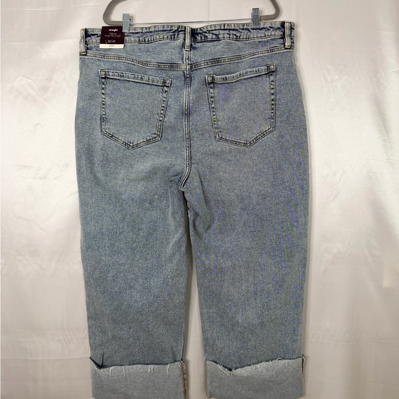 Ava‎ & Viv Button Fly Jeans 22 No Gap Waistband Stretch High Rise NWT - Picture 3 of 12